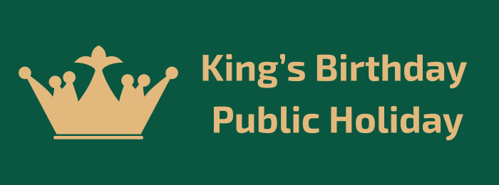 King’s Birthday Public Holiday